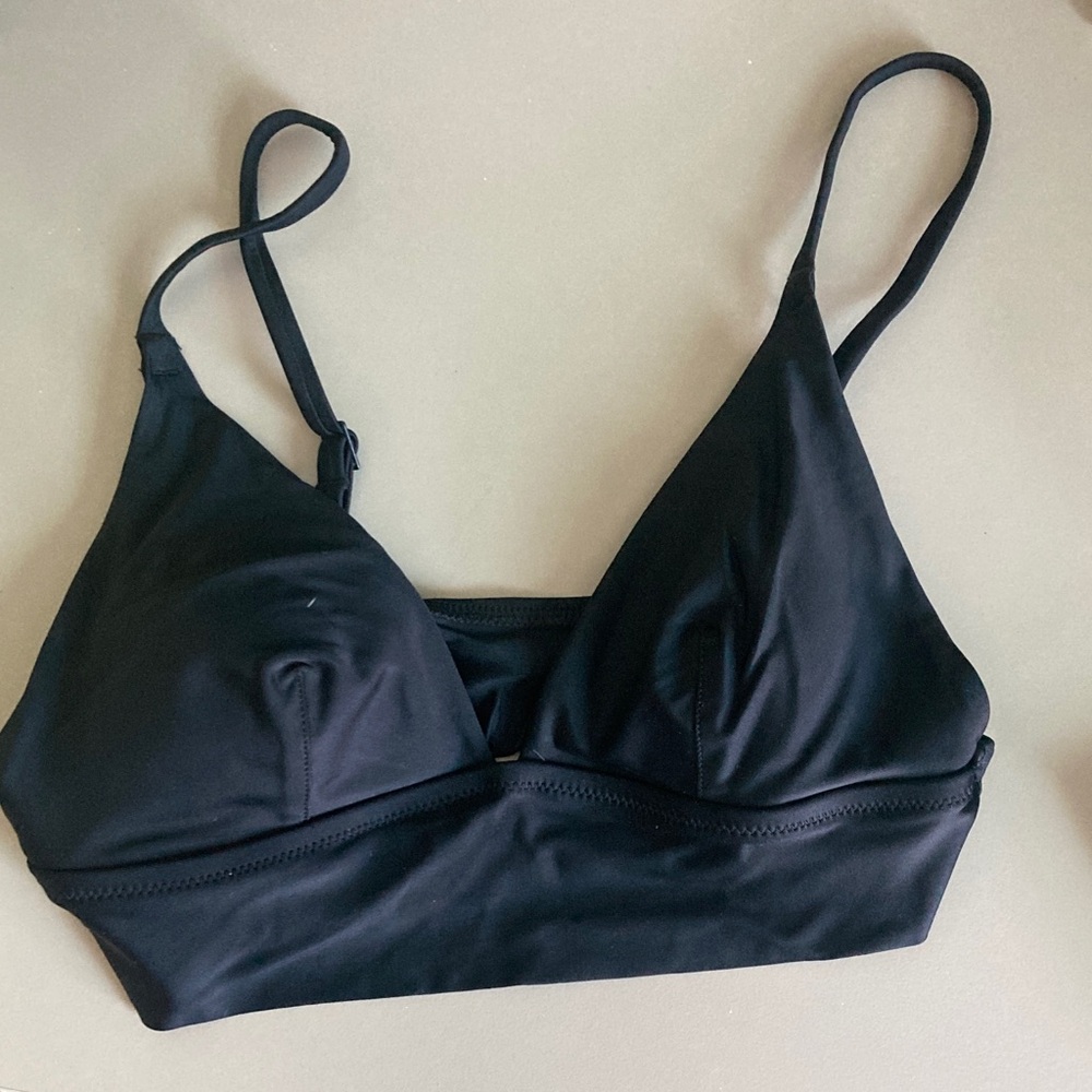 Aerie black bikini top